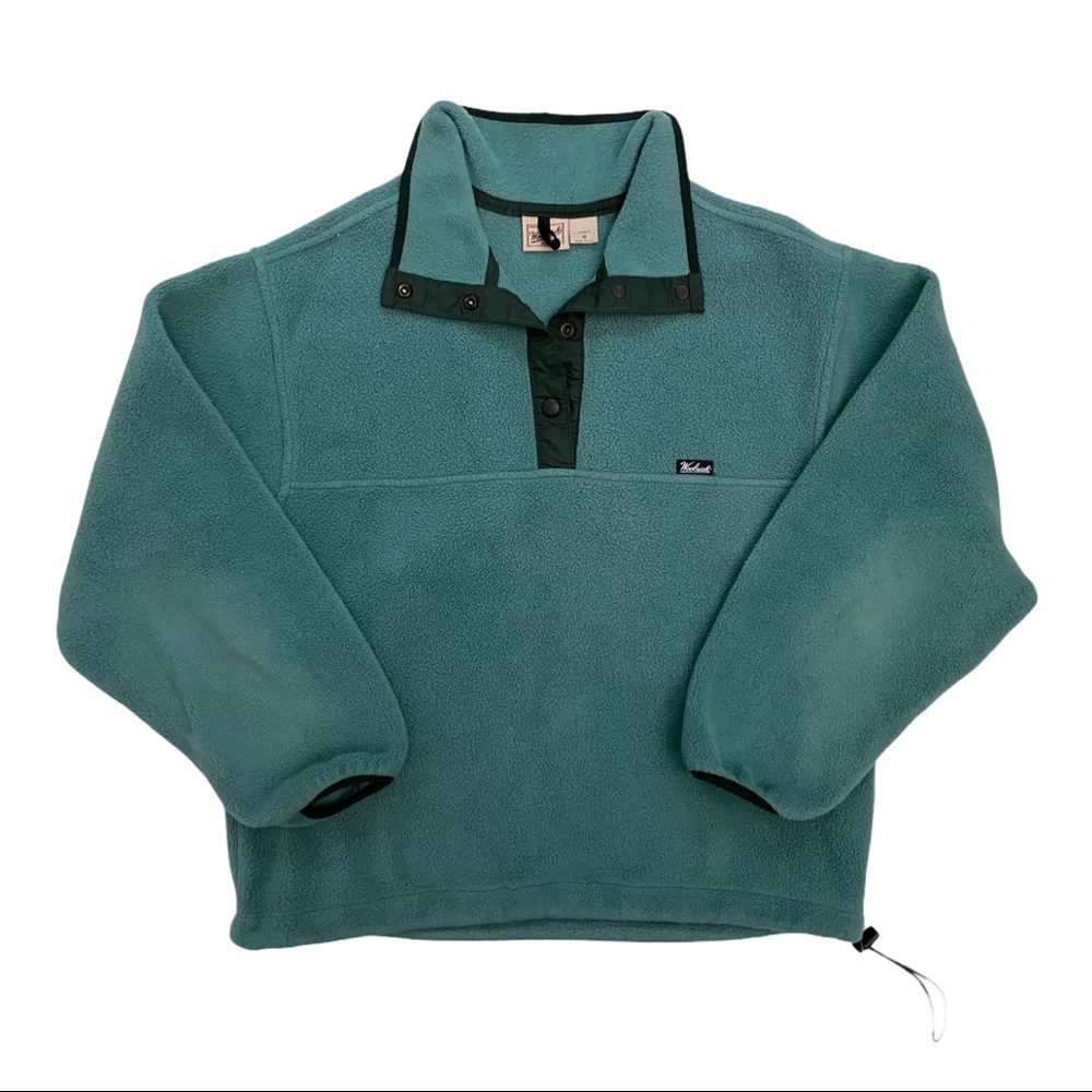 Vintage Woolrich Pullover Fleece Snap USA Size M - Picture 1 of 9